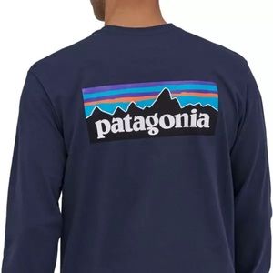 Blue Patagonia Long Sleeve Shirt